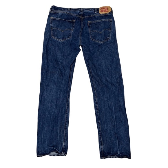 Levi’s 501 Dark Wash Button Fly Jeans Men’s Size W40 L34 - Picture 2 of 7